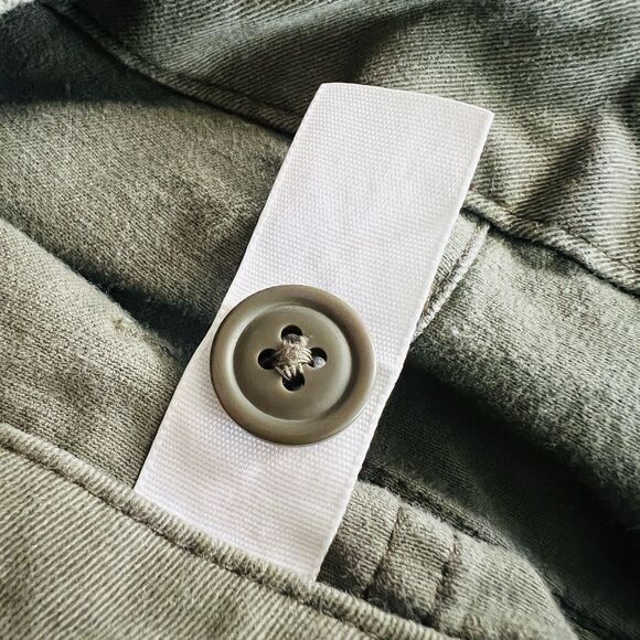 Land's End Military Green Cotton Blend Pocketed Womens Pants Size 8 - Picture 8 of 9